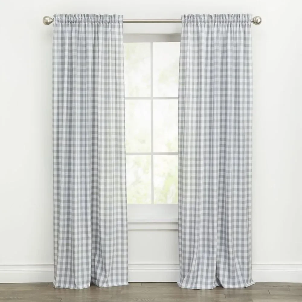 Woven Trends Farmhouse Curtains, Buffalo Plaid Drapes, Classic Country Plaid